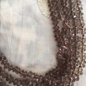 Smoky topaz necklace